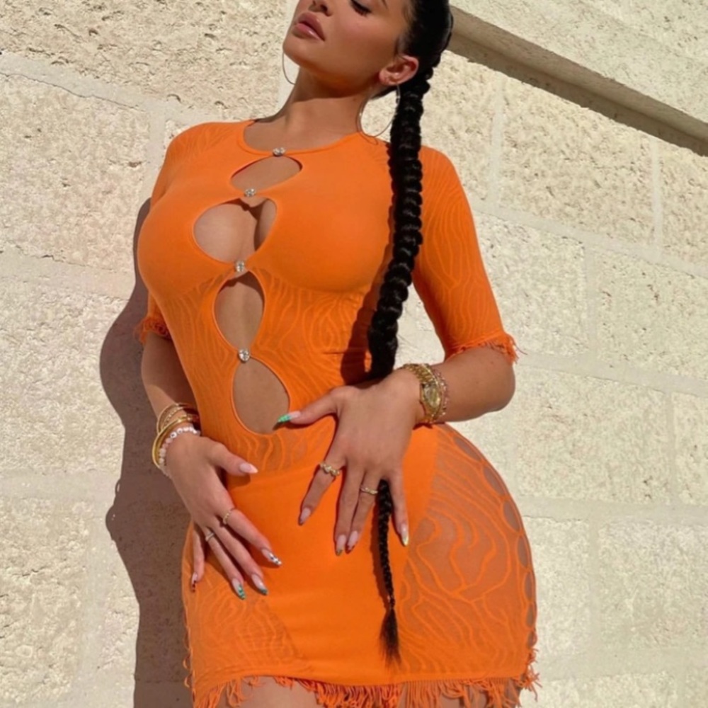 Poster Girl Orange Miranda Dress - One size fits most!